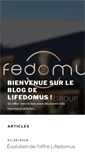 Mobile Screenshot of blog.lifedomus.fr